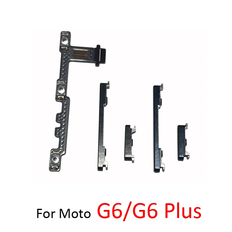 

Pop Power Volume Button Flex For Motorola Moto G6 Plus Phone New On Off Side Key Cable Black Blue For Moto G6