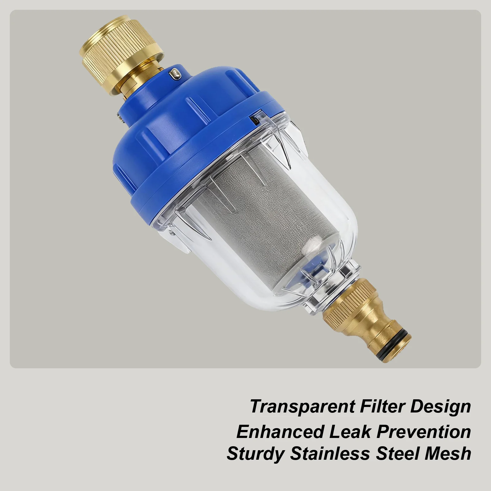 

RV Water Filter Compact Faucet Purifier RV Modified Accessory Water Tank Filling Filter For Travel Trailer Caravan Motorhome