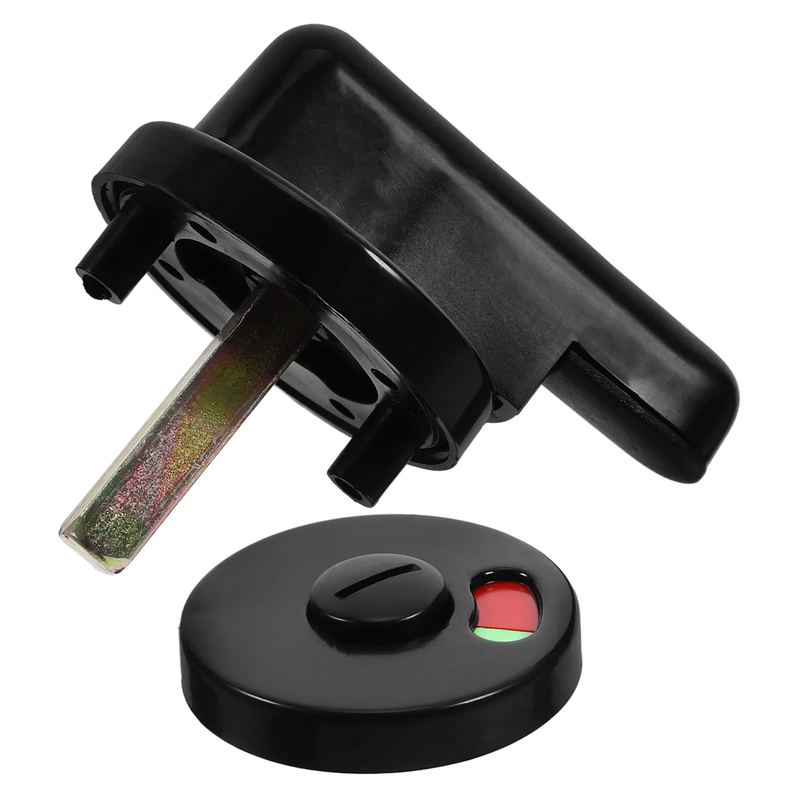 

Public Toilet Lock Thickened Toilet Locks Nylon Plastic Stall Lock for Bathroom Privacy Occupied Indicator Hardware