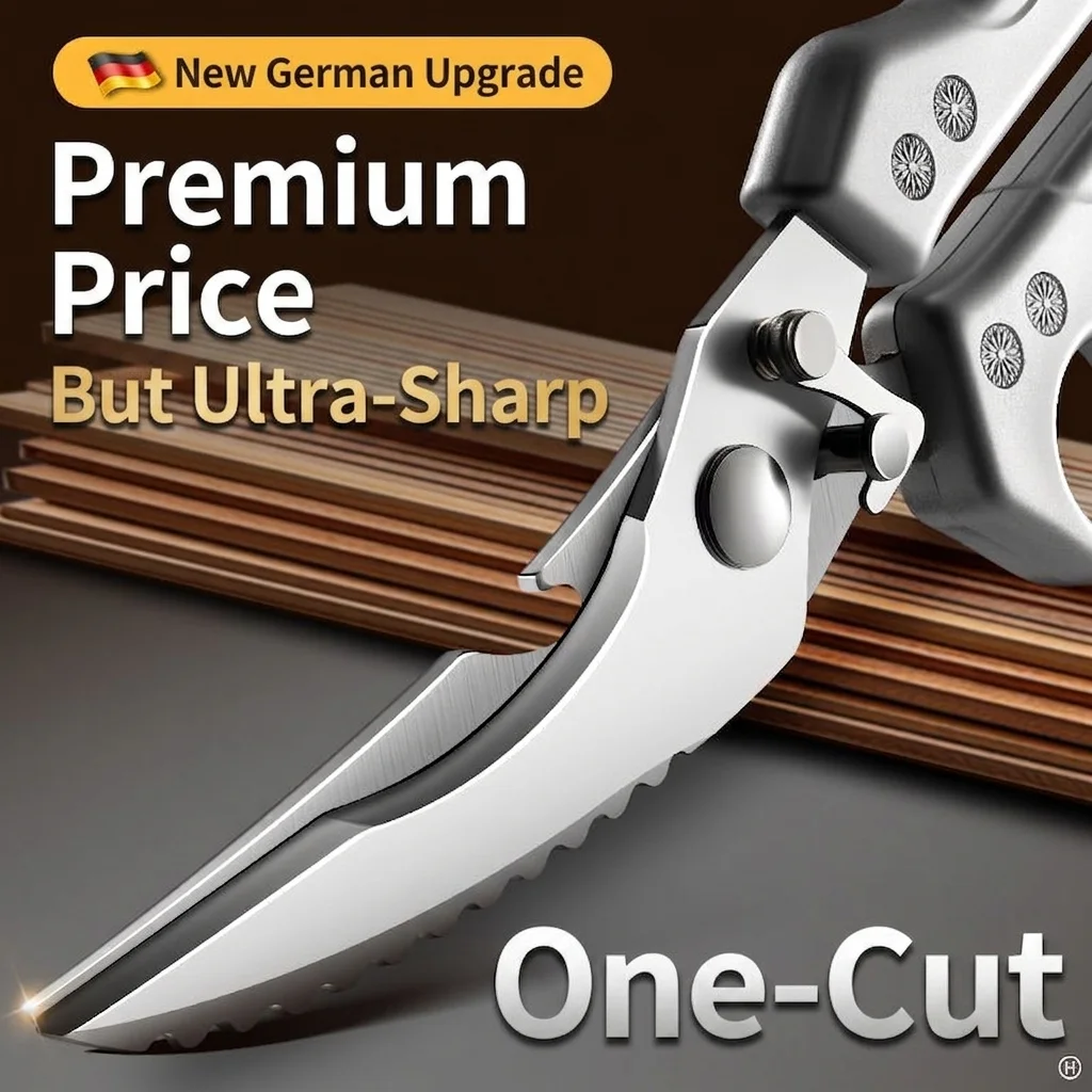 Home Kitchen Strong Bone Cutting Scissors Fish Scale Removal Sharp Durable Meat Cooking Shears Essential Kitchen Tool