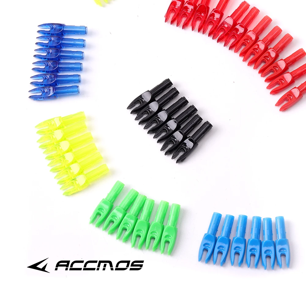 Insert Arrow Nocks Carbon Fiberglass Arrow Nock Internal of Arrow Shaft Bow and arrow Archery accessories 50PCS 100PCs ID5.2mm