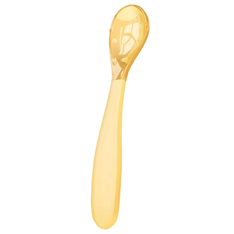 

Baby PP Spoon Easy Clean Mini Size Weaning Baby Leaning Spoon Safe Design Dustproof Cover Ergonomic Spoon For Newborn Feeding