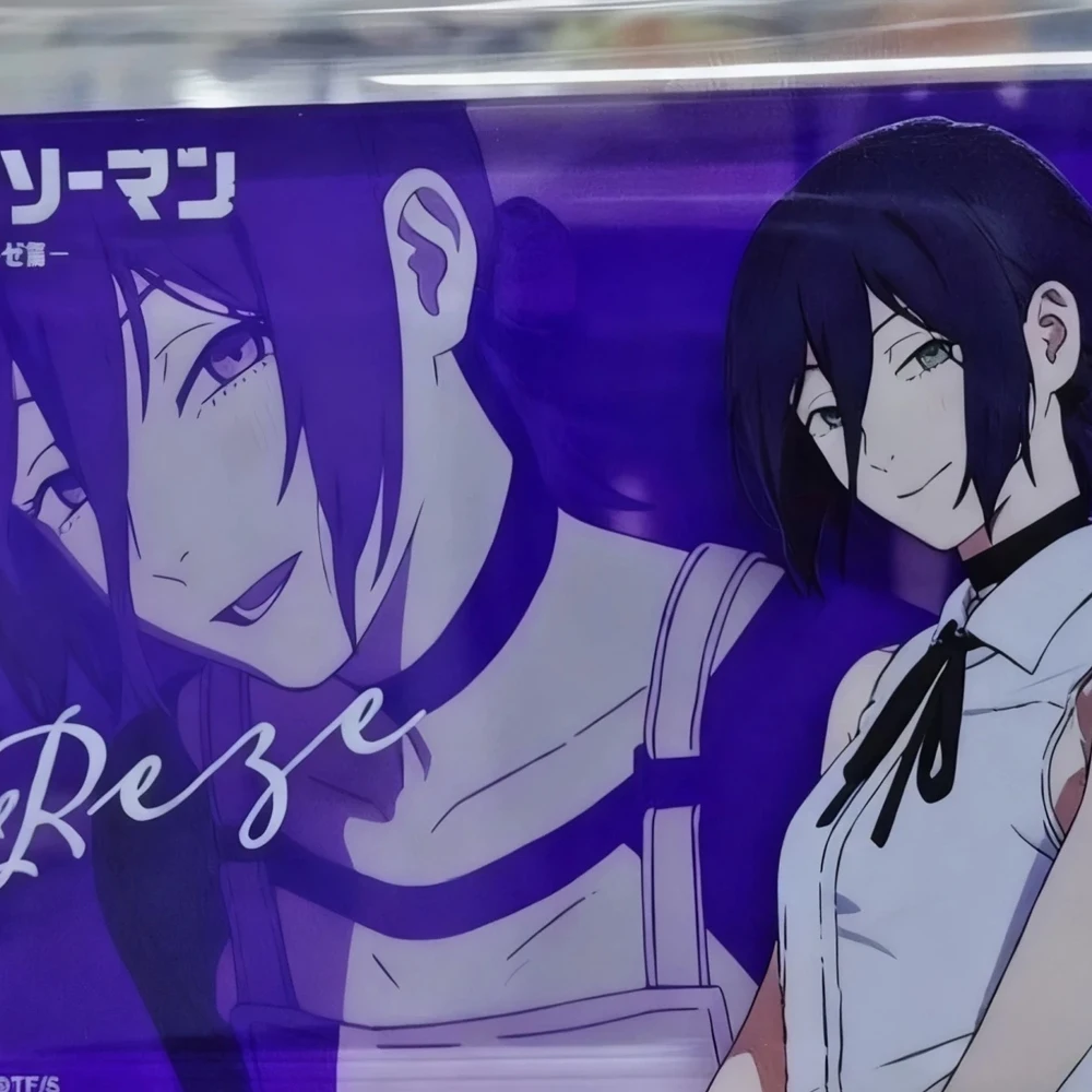 Anime motosserra homem makima reze cosplay placa de pé quadrado acrílico tijolo figura dos desenhos animados decoração desktop festa prop