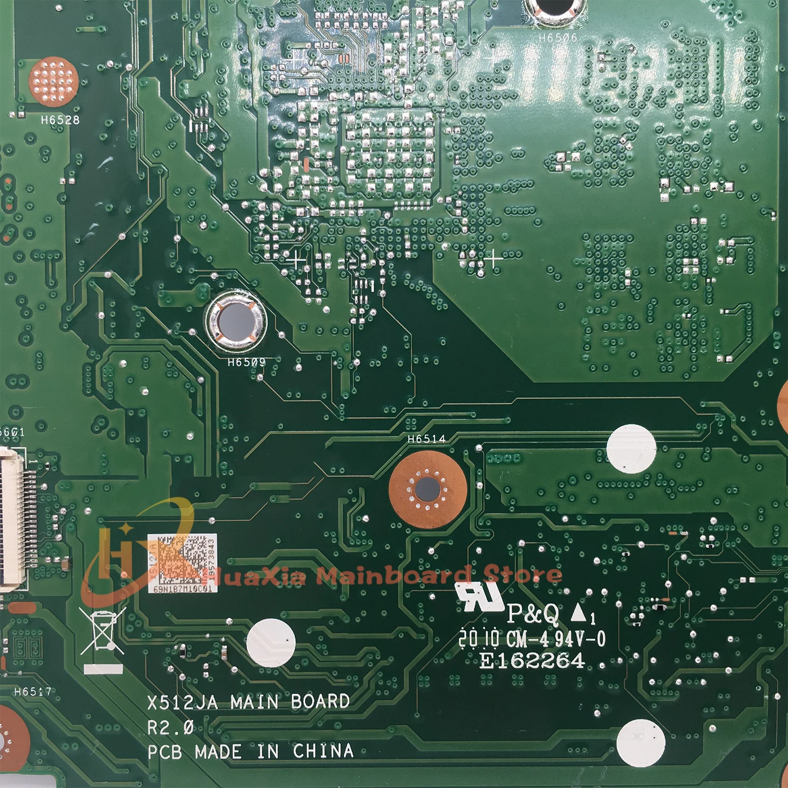 Placa-mãe portátil para ASUS, Mainboard para X512JA, X512JAW, X512JAU, V5000JA, X712JA, X512JF, X512JP, X512J, X712J, V5000J, S512J, S512J