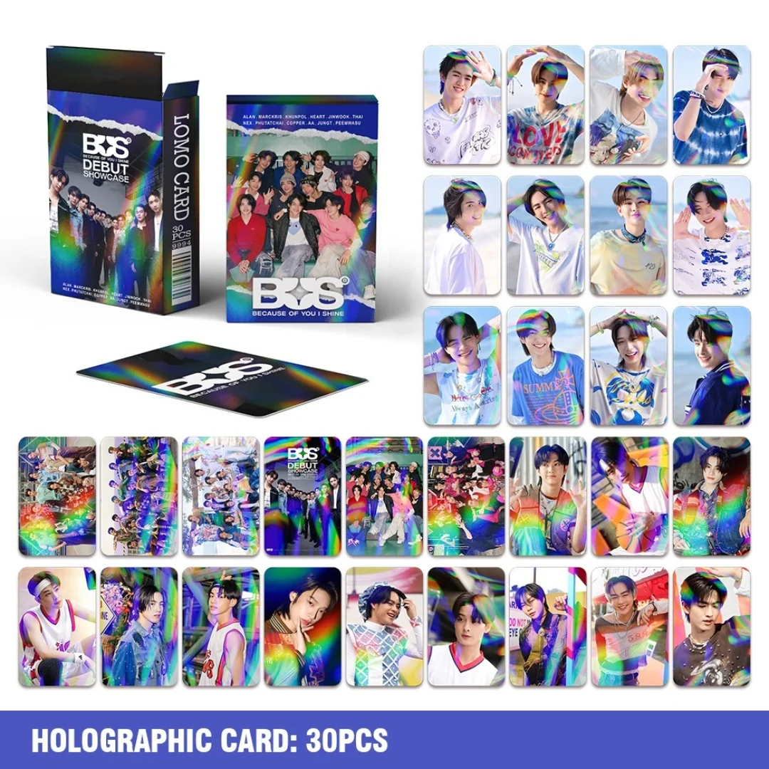 

30Pcs/Set BUS Photocards Peemwasu Phutatchai AA Thai Idol HD Quality Lomo Card Kpop Album Khunpol Postcards Fans Card Collection