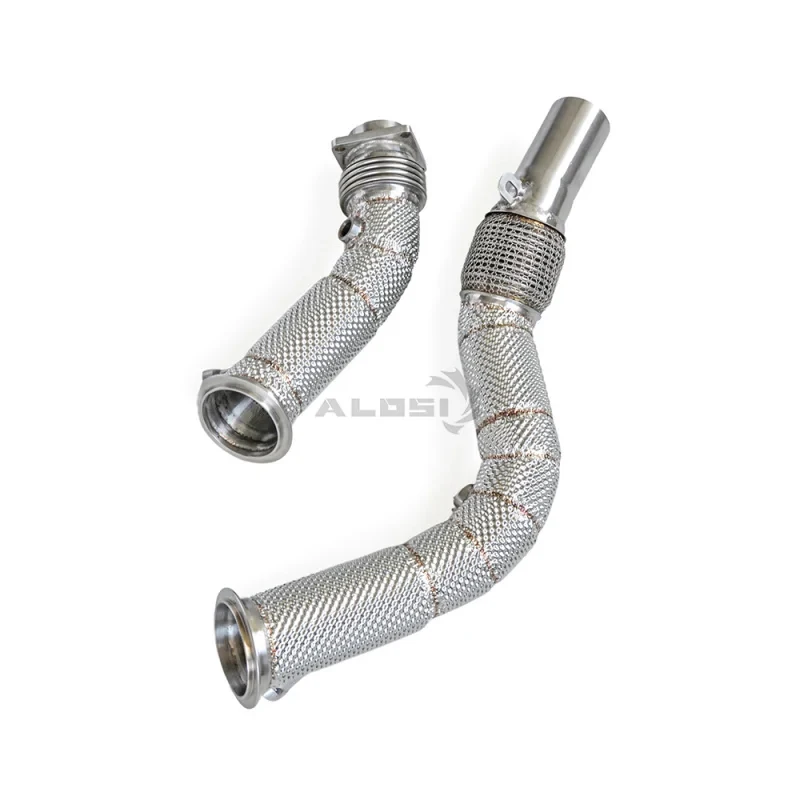 Picture 3: Suitable M2 M2C F87 3.0 2017-2020 stable quality exhaust pipe with insulating layer