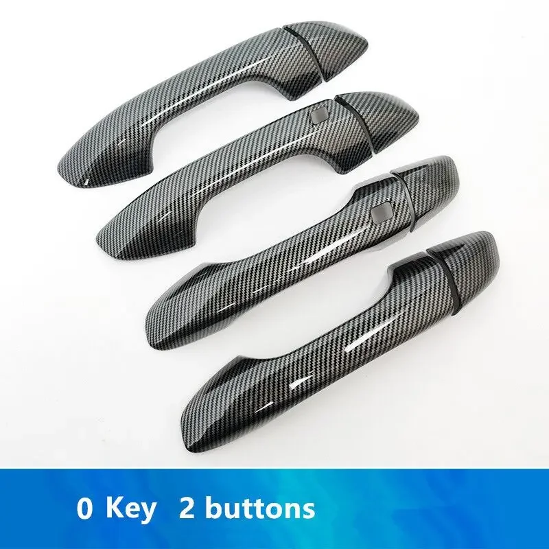For Kia Sportage QL KX5 2016-2020 Carbon Fiber Chrome Car Door Handle Bowl Cover Trim Sticker Styling Accessories
