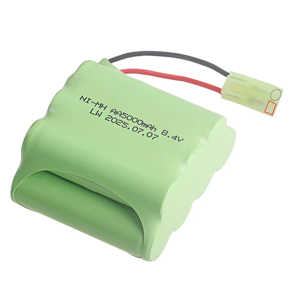1Pcs Tamiya /SM /JST Plug AA 8.4V Ni-MH Battery For Rc toys Car Trucks Tanks Trains Robot Boat tools Parts 8.4V 5000mAh Battery