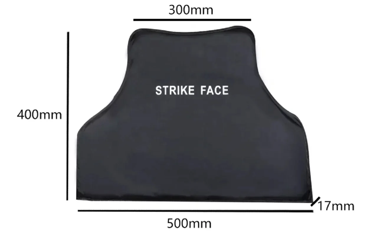 Imagem -04 - Placa à Prova de Balas para o Teste de Suporte do Colete Tático Proteção Genuína do Corpo Anti Facada Defesa do Combate Inserção Macia Nij Iiia 3a pe