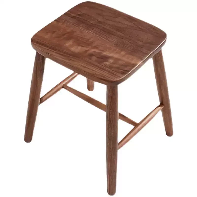 

Cherry wood high stool simple modern design solid wood square stool home living room