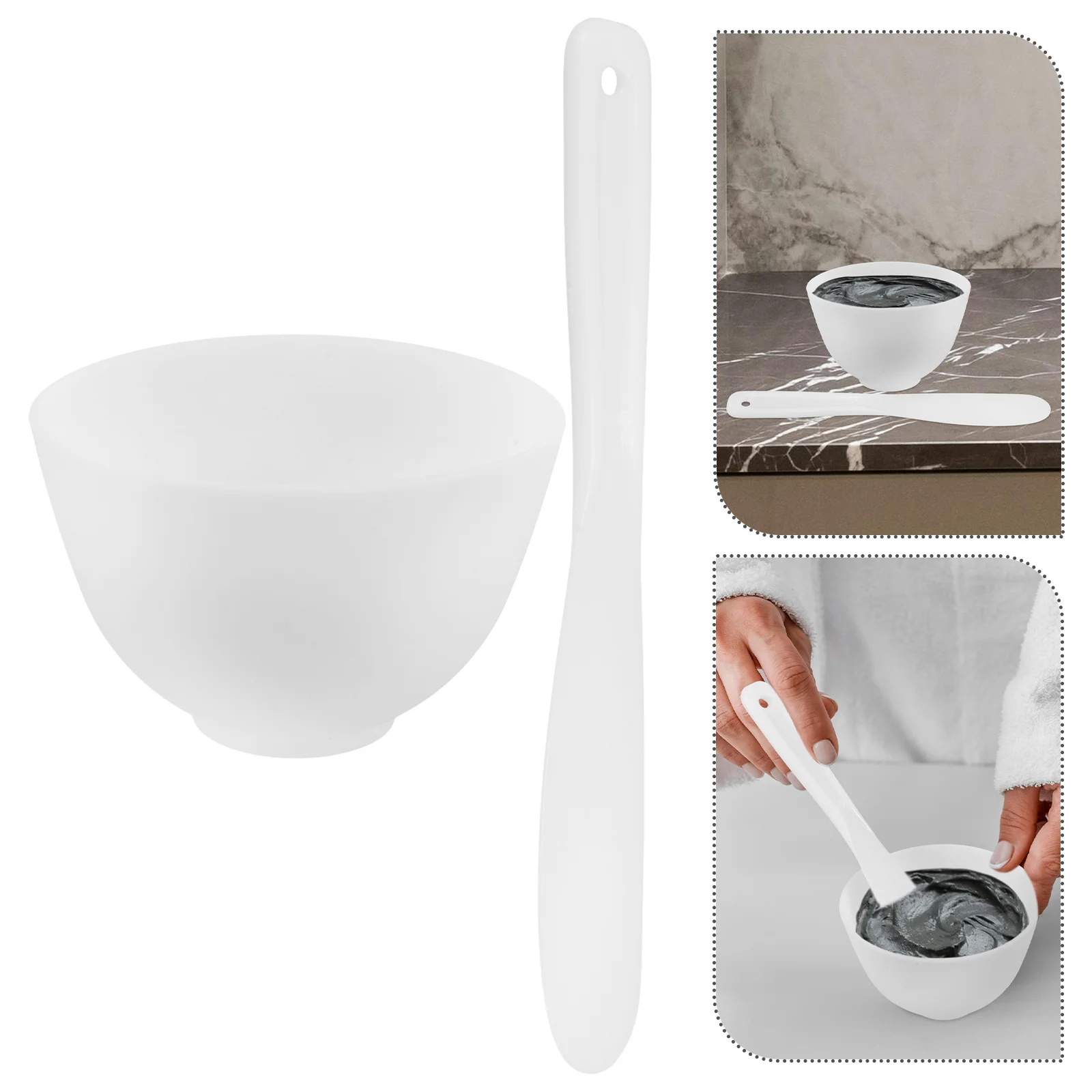 1 Set Face Mask Mixing Bowl Set Diy Face Mask Mixing Tool Kit With Facial Mask Bowl Stick Spatula Silicone Face Brush For Women