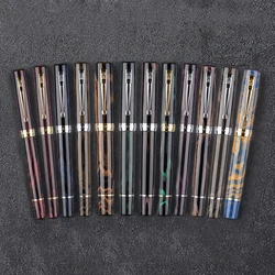 Wingsung 600 Rose Gold Clip Junfeng 18k Gold Fountain Pen Plain Nib German Cumberland Rigid Natural Rubber Piston Long Knife