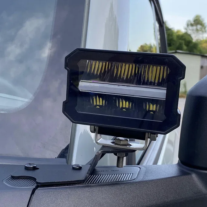LED Spotlight Headlight Middle Dayline Two-color Light Off-road Modification