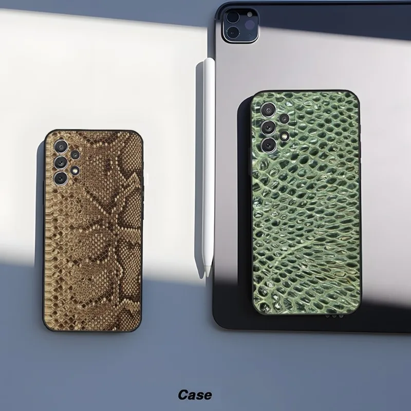 Leather Snake Scales Phone Case For Samsung Galaxy Note 20 Ultra Plus Pro 10 9 8 J 7 Prime M 80s 51 52 30 30S 31 32 40 20 8 6