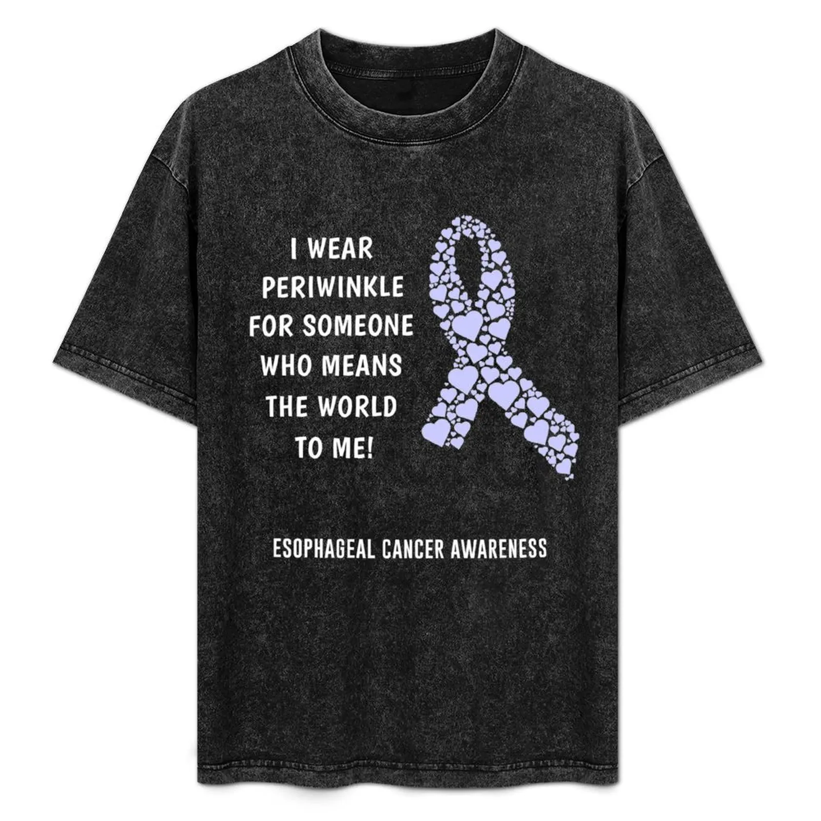 

Esophageal Cancer Awareness T-Shirt Basic Regular Fit Casual T-Shirt