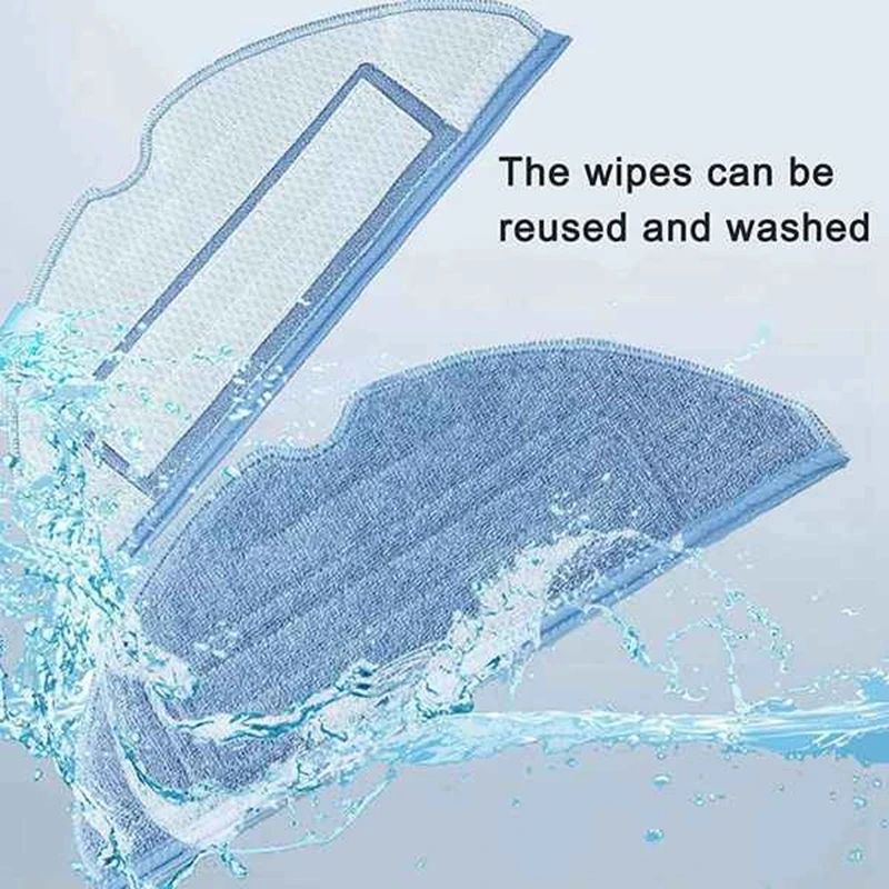 Bantalan Pembersih Pakaian Pel Serat Mikro untuk Roborock T7S T7S Plus S7 Aksesori Penyedot Debu