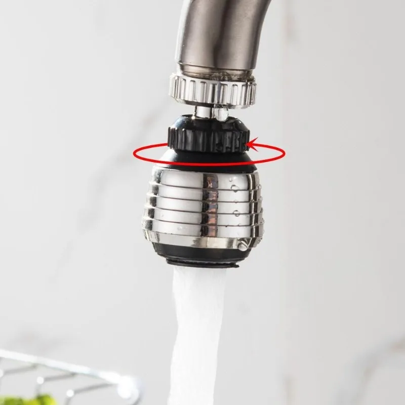 2Pcs Shower Tap Nozzle Diffuser Spray 360°Rotate Kitchen Faucet Aerator Water Saving Head Filter Nozzle Connector Bubbler