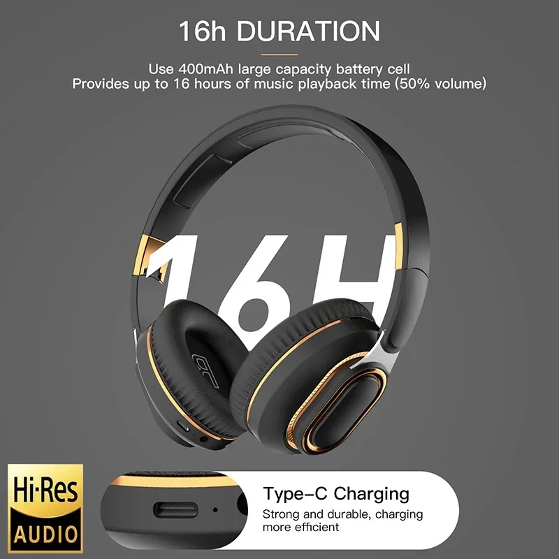 H7 Pro max Wireless Headsets Bluetooth Headphone Stereo Sound Great Bass Music Game Sport Earphone Foldable Support TF Earpieces