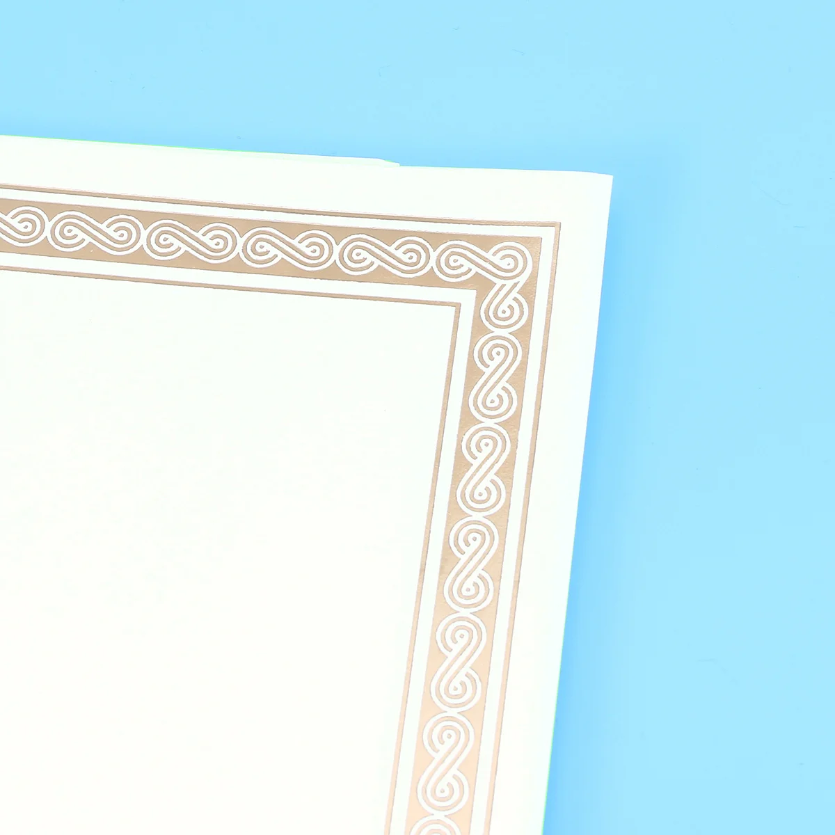 15 قطعة A4 ورق شهادة الحدود الذهبية لمسة نهائية معدنية لجوائز التخرج المدرسية حفل التعرف على اللوازم القابلة للطباعة #6