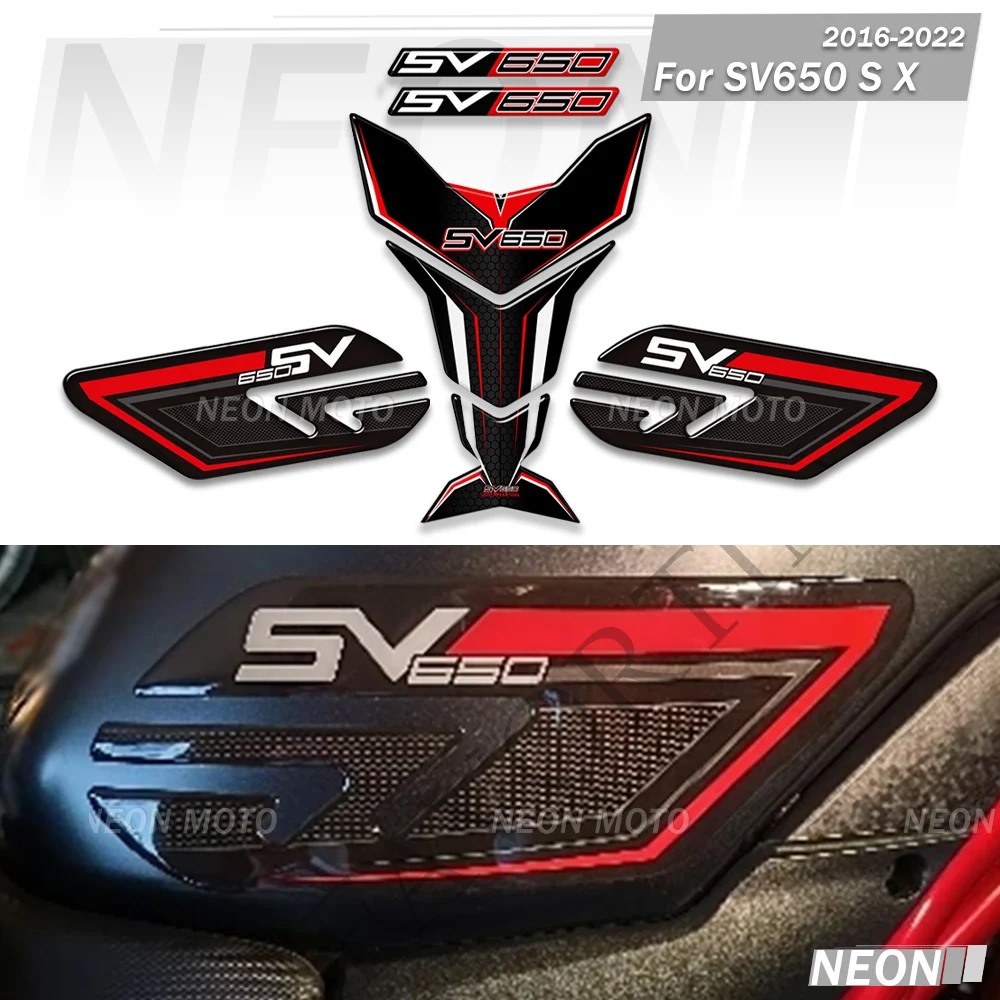 

Motorcycle For Suzuki SV650A SV650X SV650 S X 2016 -2022 Tank Pad Tank Fuel Decal Protection Stickers