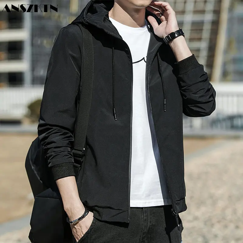 ANSZKTN Xuân Thu Áo Khoác Nam Hoodie Nam Của Áo Khoác