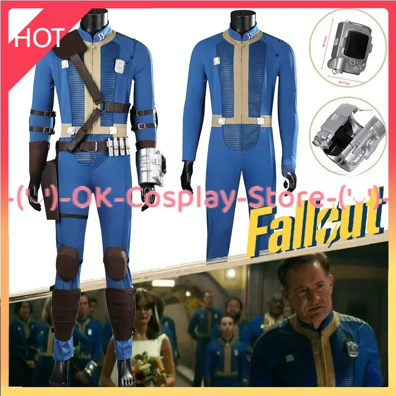 Lucy Cosplay Jumpsuit Game Fall Cos Out Romper Vault 33 Cosplay Costume Lucy MacLean Uniform Maximus Belt Bag Props Men Male