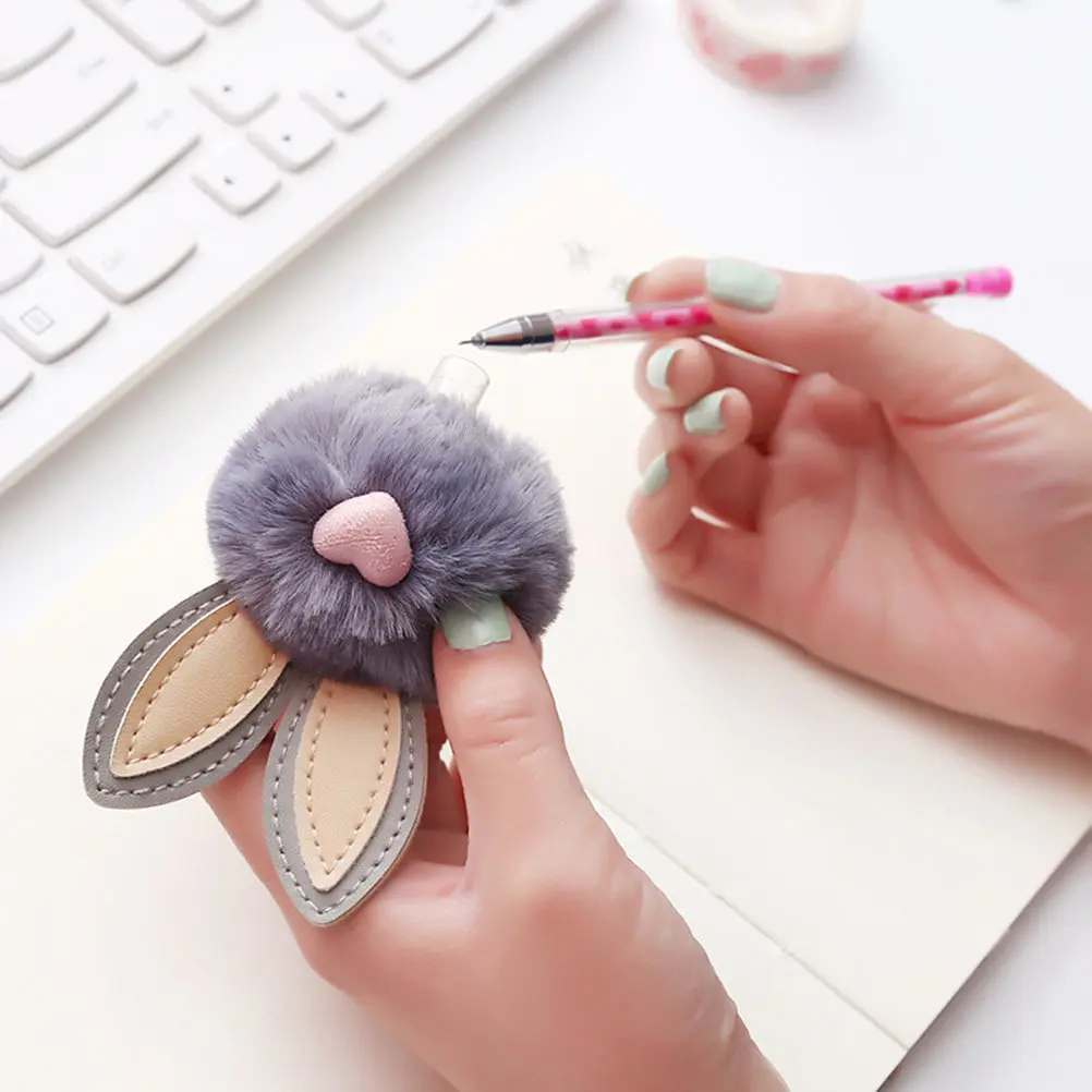 

3Pcs Black Pens 05Mm Fine Point Neutral Pens Cartoon Rabbit Ear Design Smooth Writing Stationery Gifts for Students