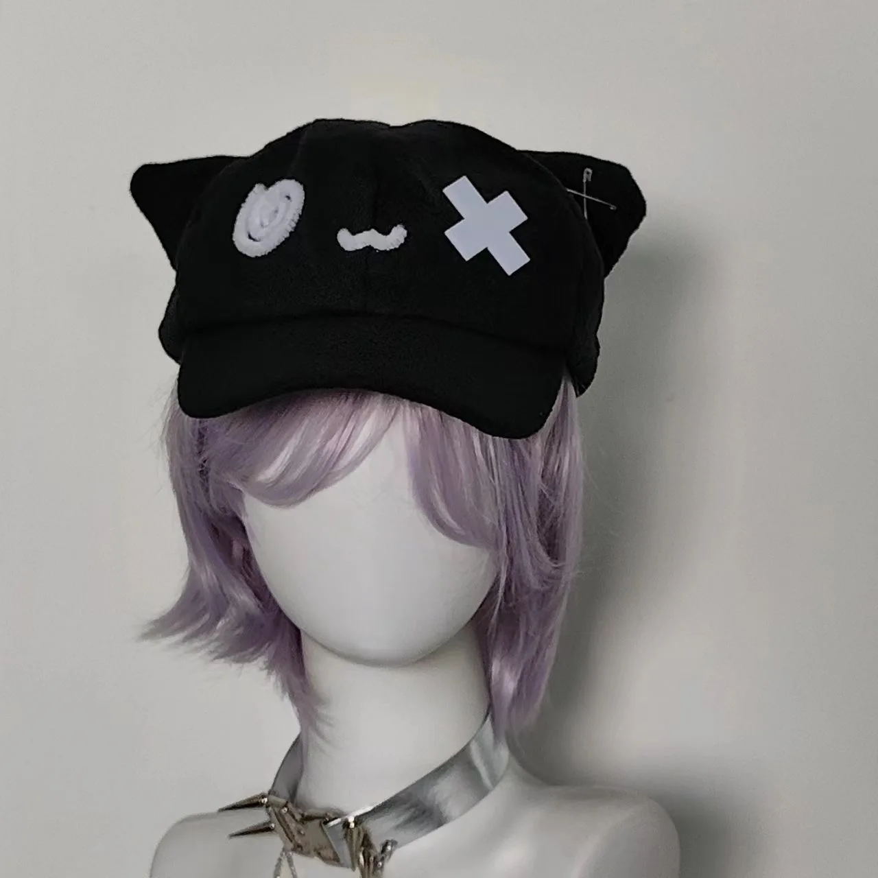 Y2k Black Cute Cat Ear Cap Outdoor Lolita Punk Sweet Harajuku Gothic Head Cap