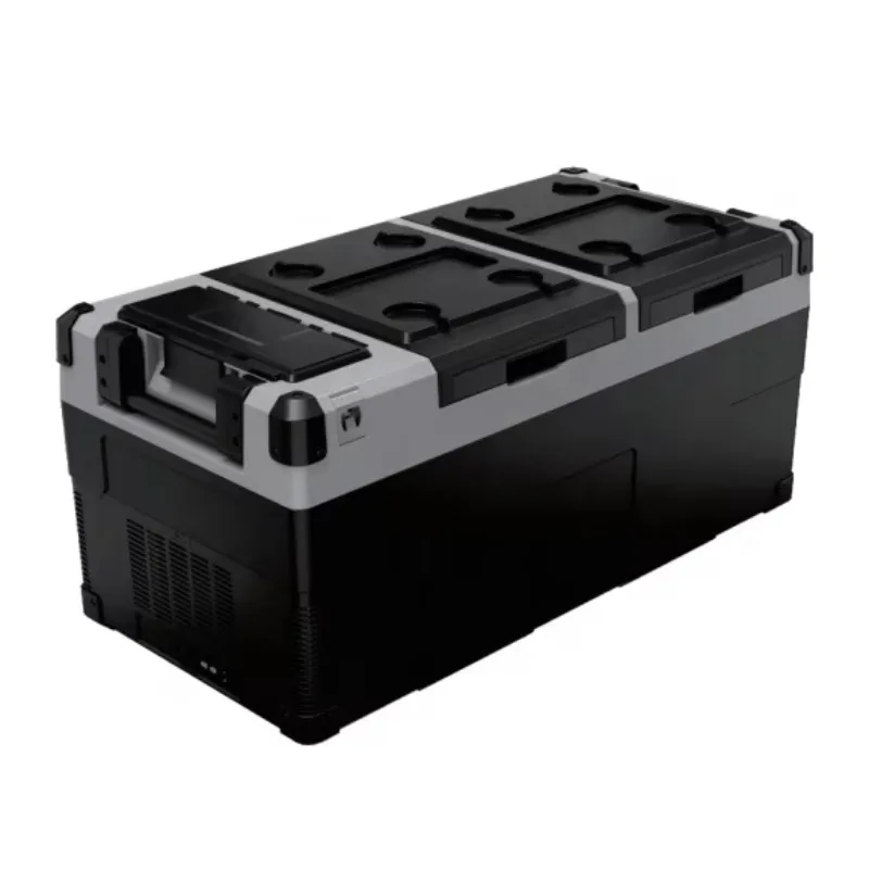 

Portable 12v deep fridge with wheels and handle for camper fridge RVs and hotels