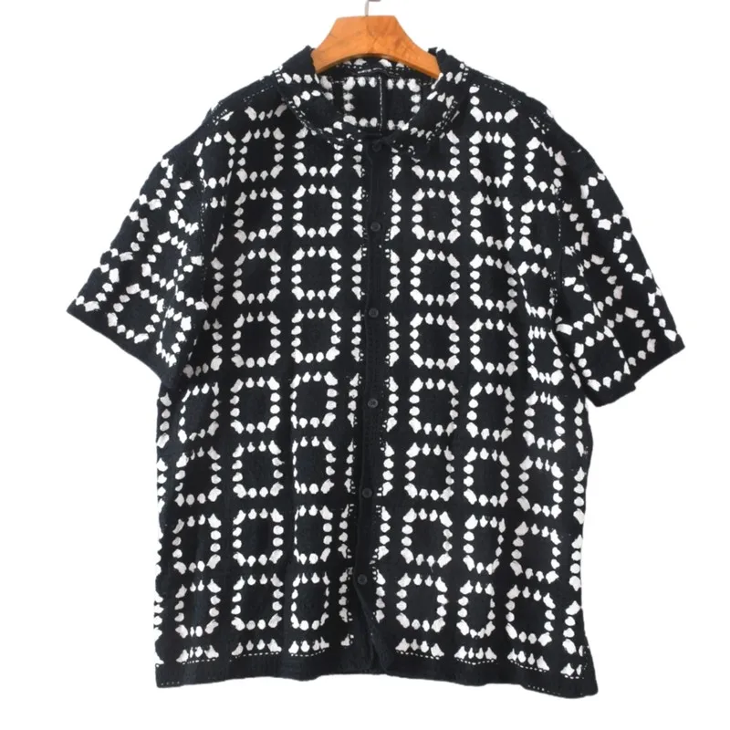 

Handmade Hooked Flower Loose Mid-Length Sweater Coat Vintage Sle for Women Autumn Winter Faion Ladies Knitwear Top