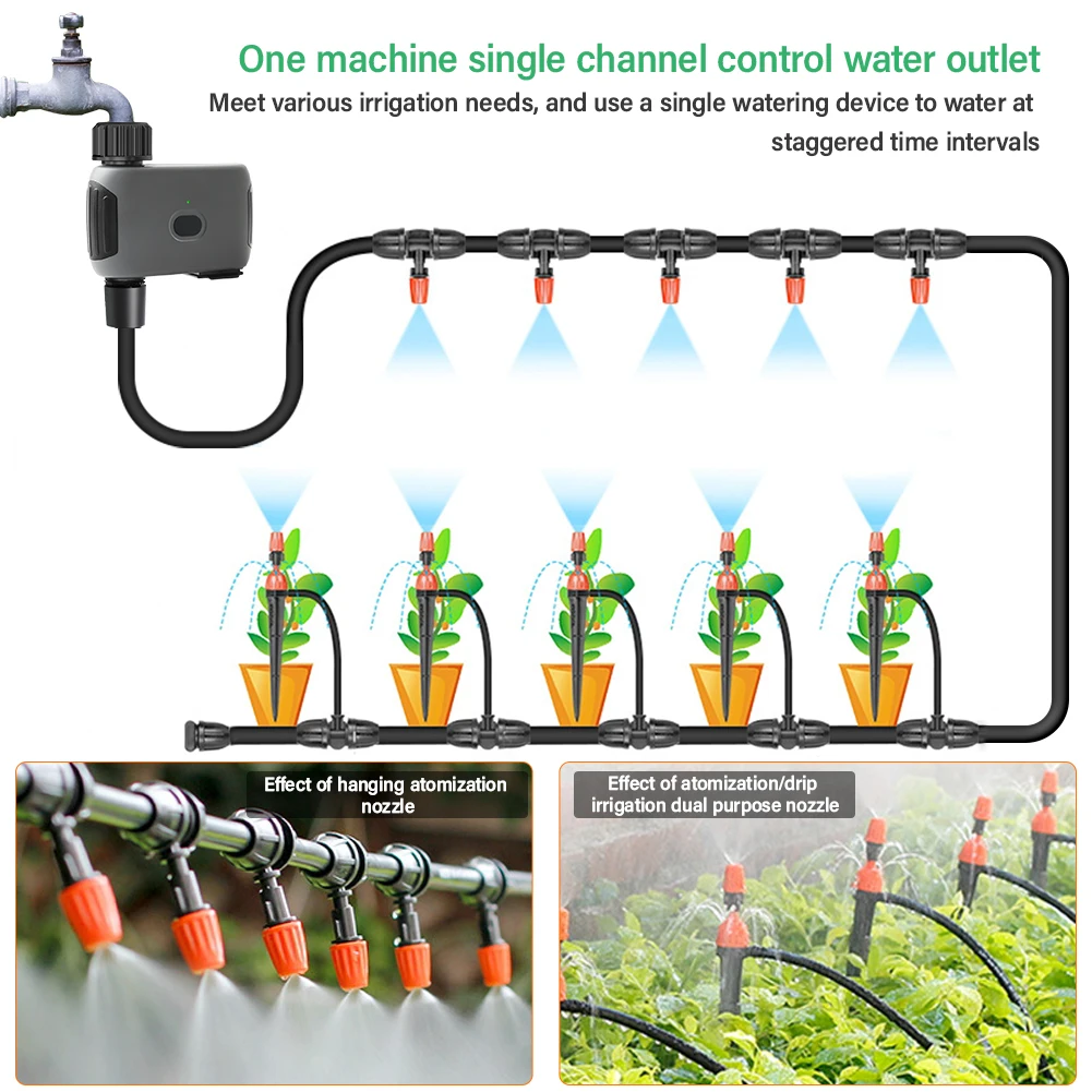 Imagem -06 - Temporizador Automático de Água Yieryi Aspersor Inteligente para Irrigação por Gotejamento Piscina de Gramado Jardim de Fazenda ao ar Livre