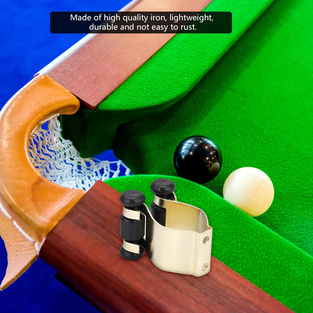 Cue Holder Cue Rack Storage Pool Cue Carrier Iron Pool Cue Billiards Snooker Stick Holder Rack Storage Fixed Clip Accessories