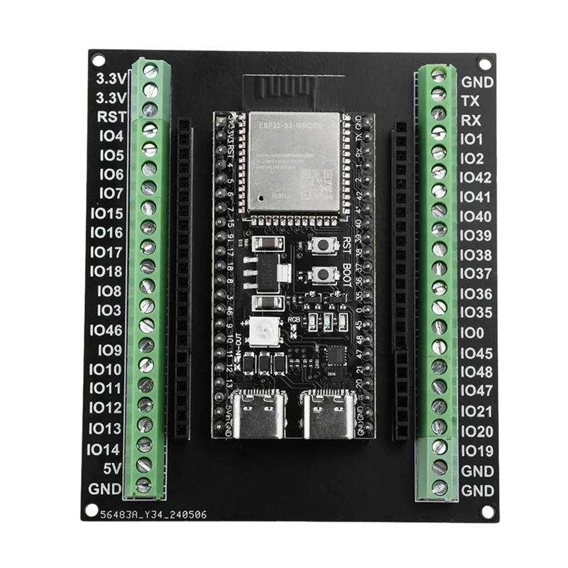 ESP32-S3 6 000 conseil GPIO 1 dans 2 panneau d'installation double-couches 6 000 conseil avec carte de développement N8Inter/N16R8