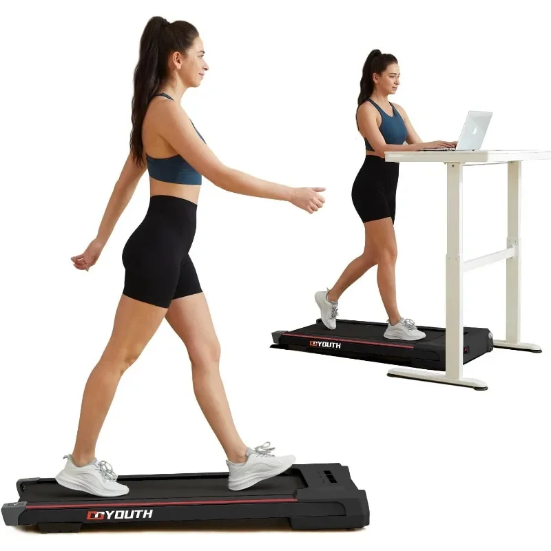 

Under Desk Treadmill with Programs, Portable Jogging Machine in LED Display, Treadmills for Home Office and Small Space