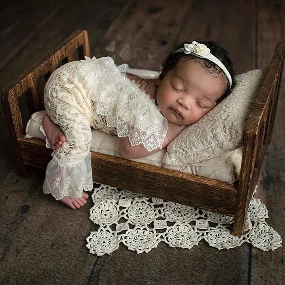 

Baby Girl Dress Newborn Photography Props Lace Outfit Romper Baby Fotografia Accessories