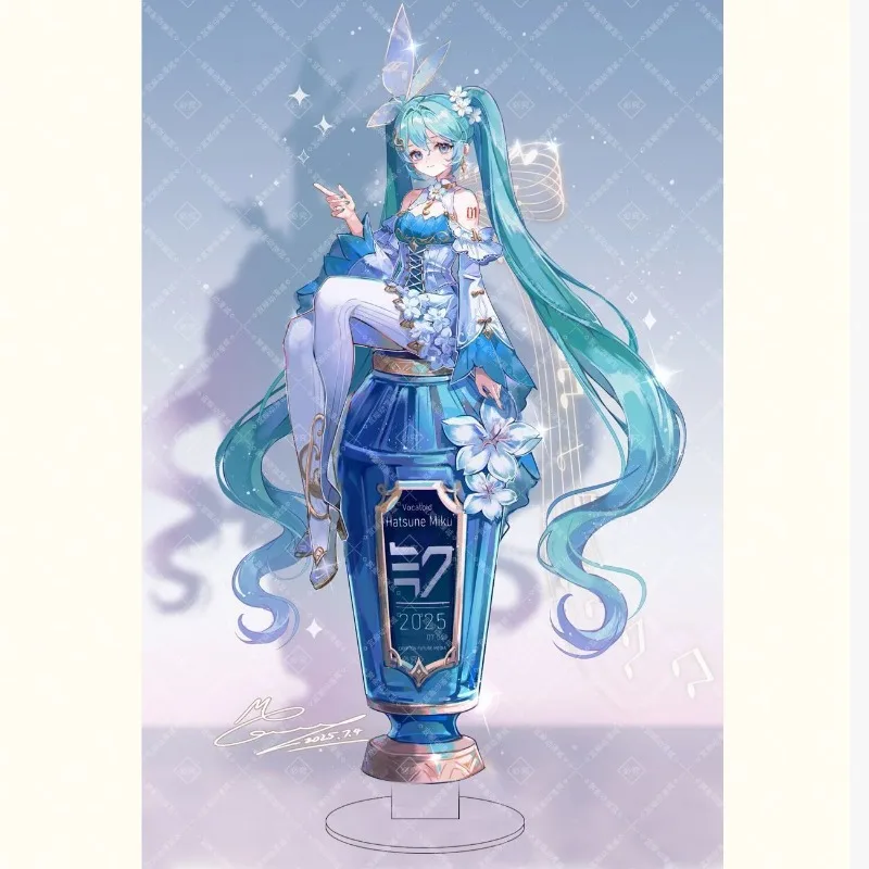 Figurka akrylowa Hatsune Miku, stojak, Hatsune Miku Project DIVA, anime, gadżet, dekoracja na biurko, ozdoba, prezenty świąteczne