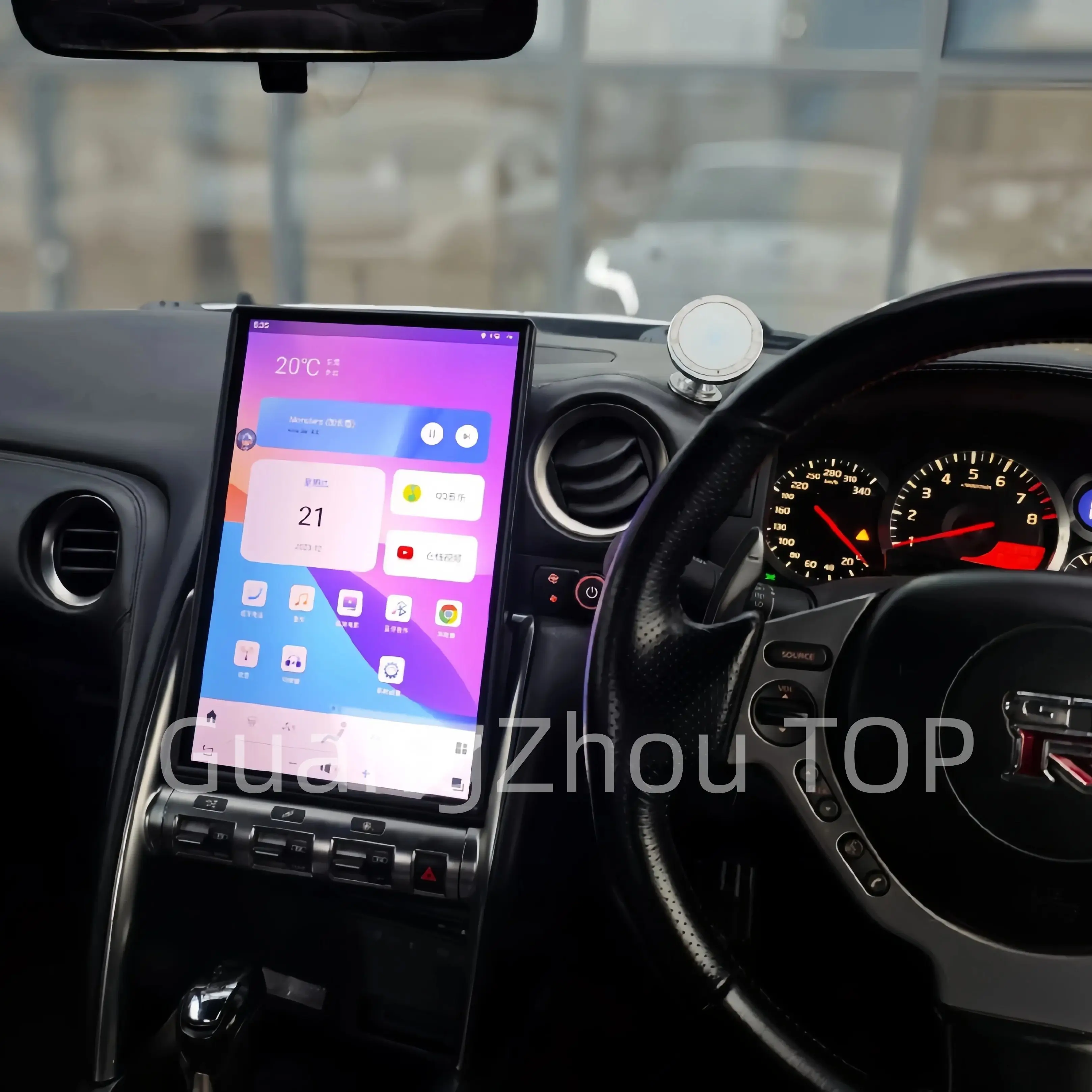 

14,5-дюймовый Android-плеер для Nissan GTR R35 2007-2023, мультимедийный видеоплеер, автомобильная стереосистема, GPS-навигация, CarPlay