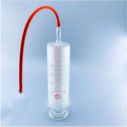 Large Glass Syringes 500ml With Glass Caliber / Ruhr Locks Caliber Glass Enema Sausage Device Sample Extractor Injector 500cc