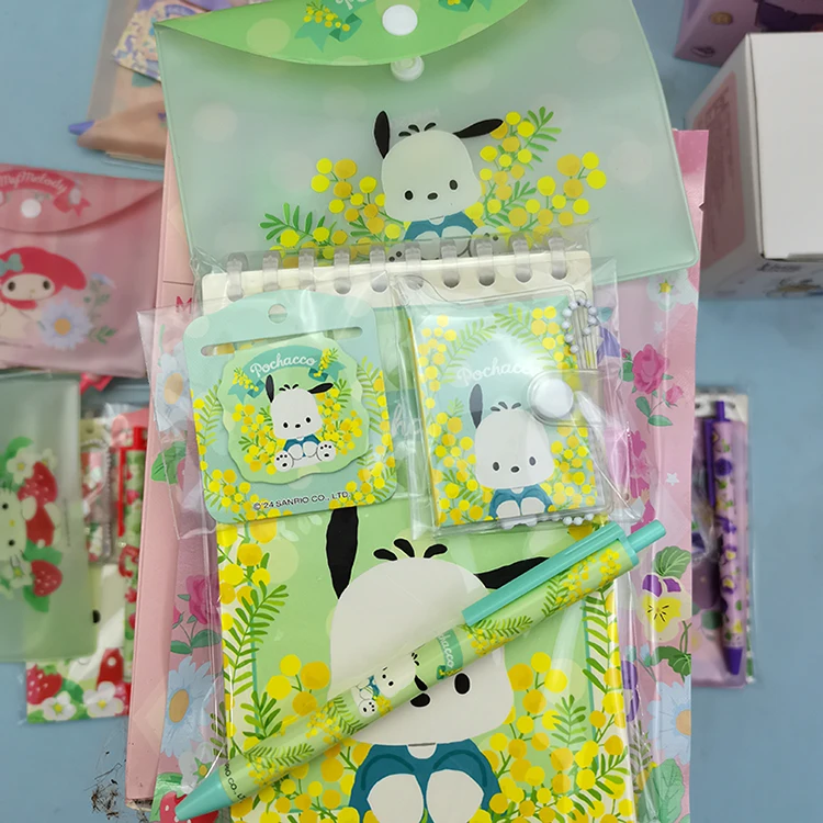 Productos famosos de la serie Sanrio Huayu, papelería, bolsa ciega, Kuromi Hello Kitty, Melodyrecreation Club, libro de bolígrafos