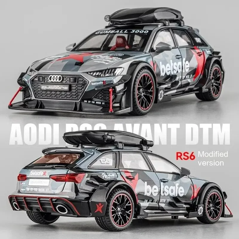 1:24 RS6 Racing Die-Cast Alloy Model Car - Stylish Collector\'s Item,Perfect Gift for Boyfriend Display-worthy Collectible