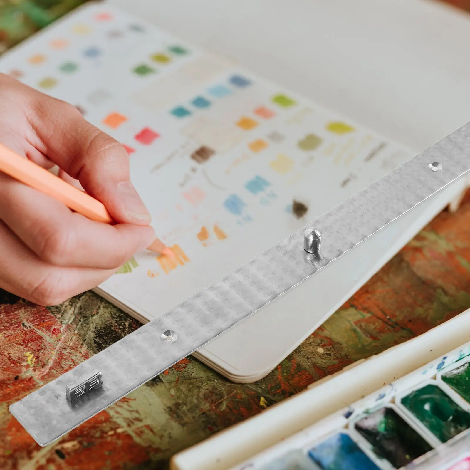 Manga Tool 3 Hole Positioning Ruler Animation Peg Bar Paper Fixing Drawing Supply Lightweight Portable Design High Accuracy