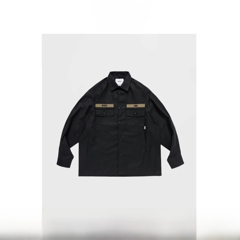 

Loose Comfortable Long Sve Casual irt Coat Double ket Turn-down Collar Human Made Faion Big Size Men's Top