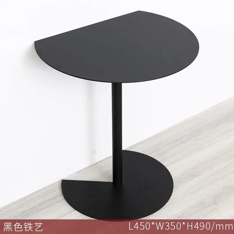 Modern Minimalist Side Table Black And White Personality Living Room Sofa Balcony Mobile Coffee Table Corner Tables Coffee Mesas