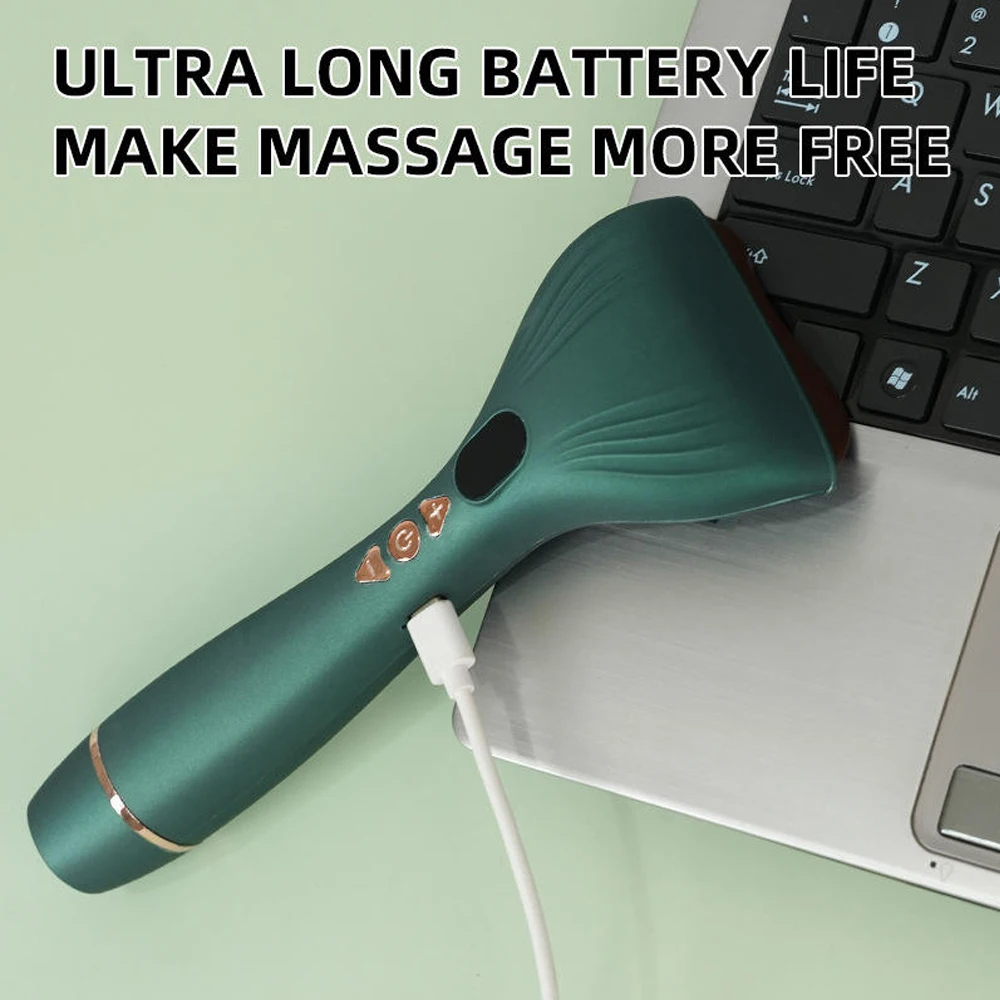 ไฟฟ้า Guasha นวดหน้าขูด Meridian Body Massager ต่อต้านริ้วรอยคอ Face Lifting อุปกรณ์ Gua Sha เครื่องมือ