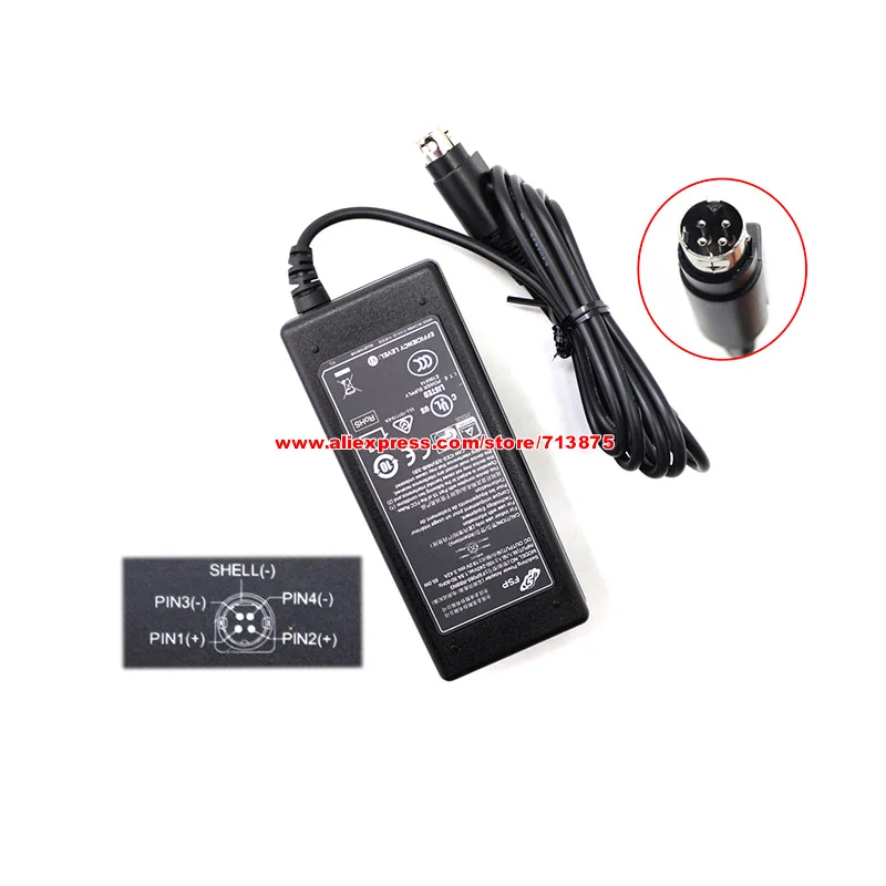 Genuine FSP065-RBBN3 Ac Adapter for FSP 19V 3.42A 65W Round With 4 Pins PSU