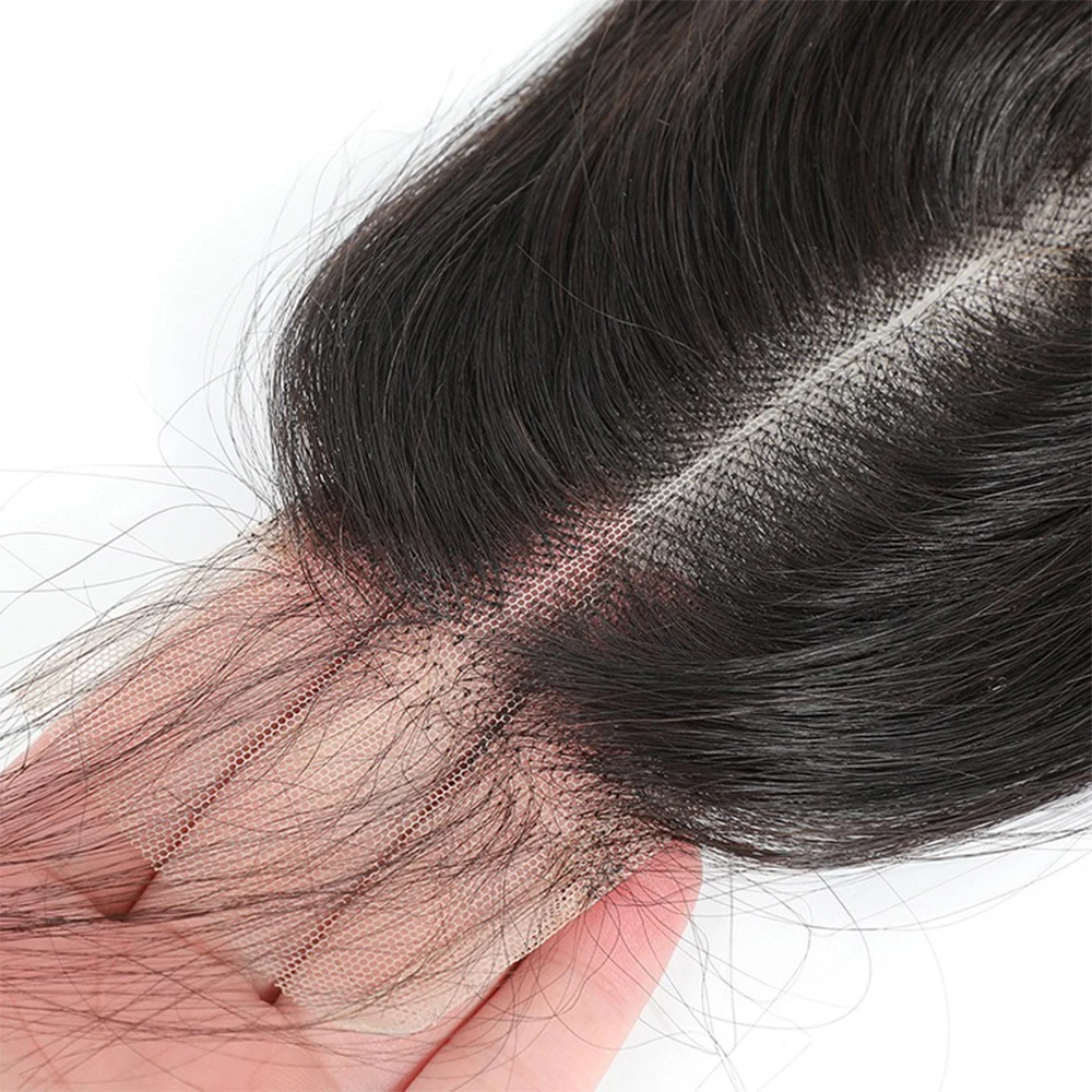 الجسم موجة 2x6 السويسري الدانتيل إغلاق الشعر البشري البرازيلي 2x6 الدانتيل الشفاف إغلاق 10-26 بوصة اللون الطبيعي قبل قطعها للنساء #3