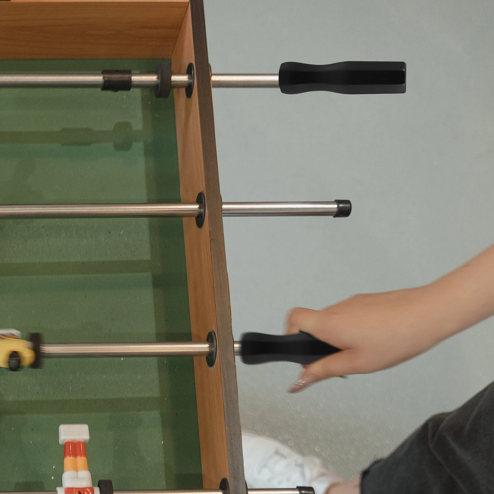 

Football Table Handles Wood Foosball Replacement Handles Non-Slip Ergonomic Grip For Table Soccer Durable Foosball