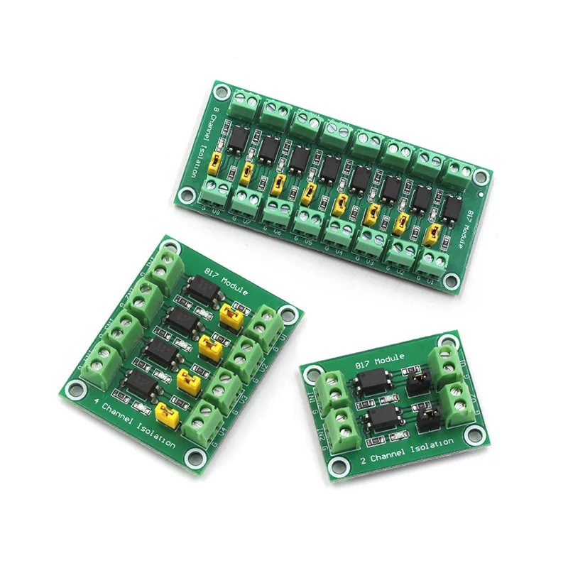 PC817 2 4 8 Channel Optocoupler Isolation Board Voltage Converter Adapter Module 3.6-30V Driver Photoelectric Isolated Module