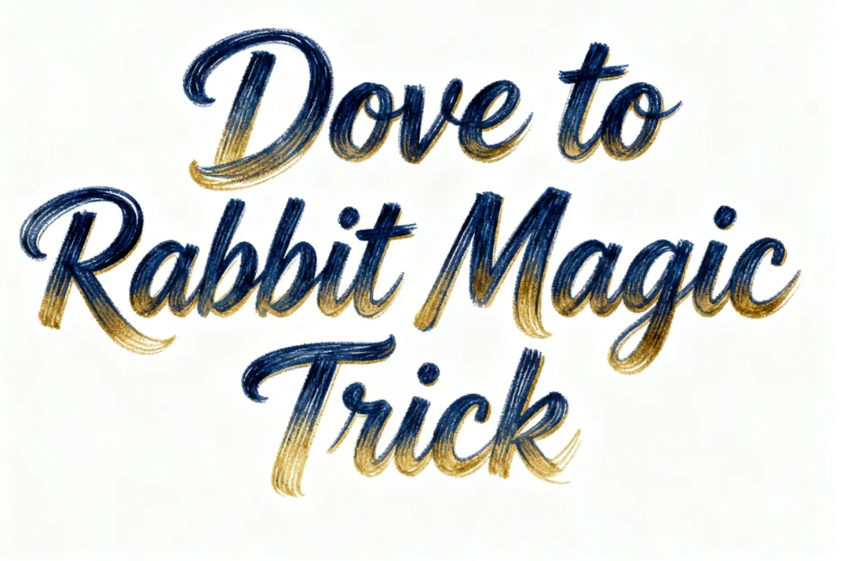 Dove to Rabbit Magic Trick - Vanish & Appear Transformation Illusion for Stage Mentalism Magician Tricks