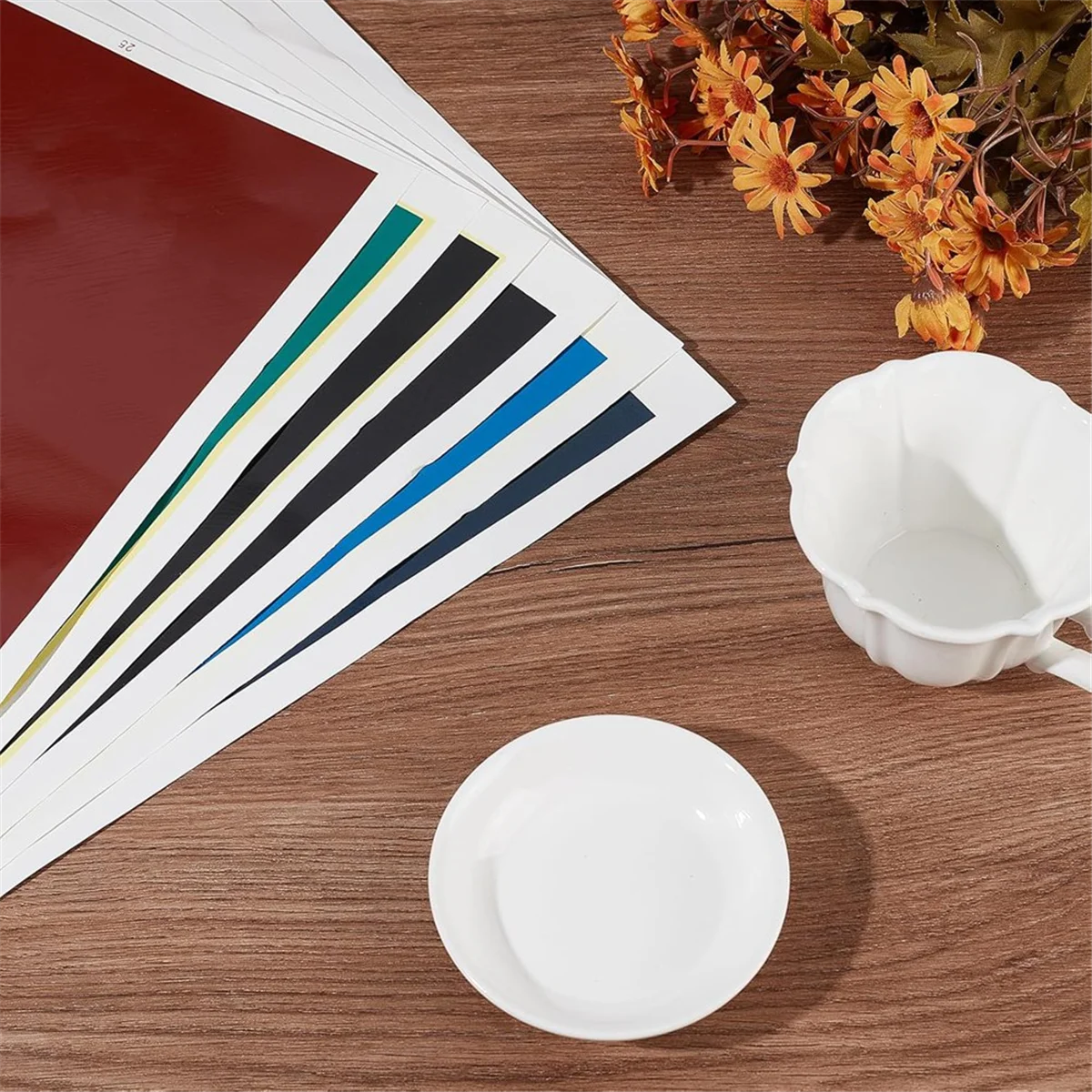 

ABXHH 6 PCS Engraving Marking Paper, Marking Paper with Scraper for Ceramics Glass Metal Cutting